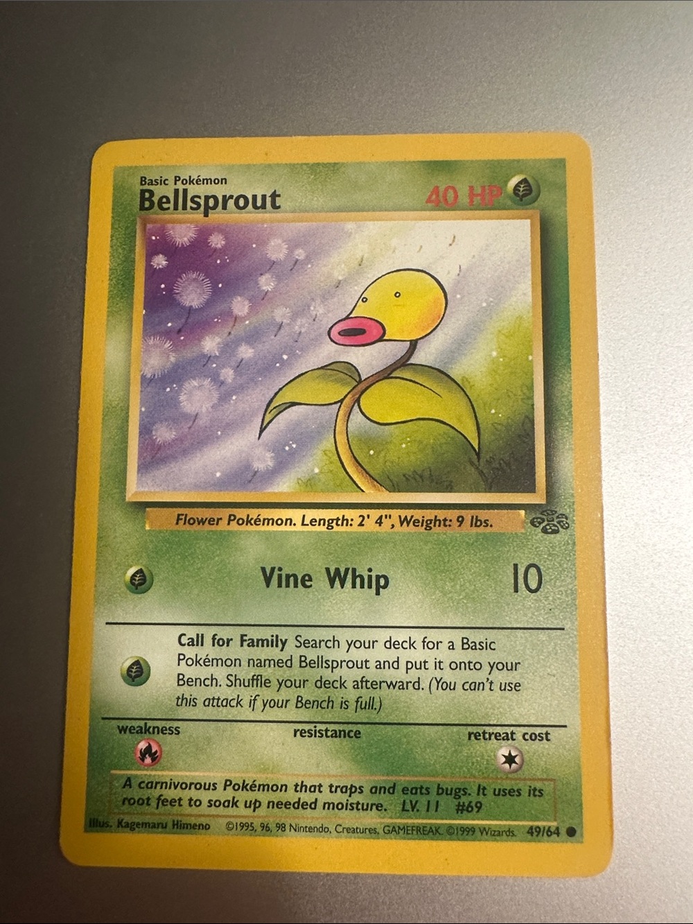 Pokémon Trading Card - Bellsprout (49/64)